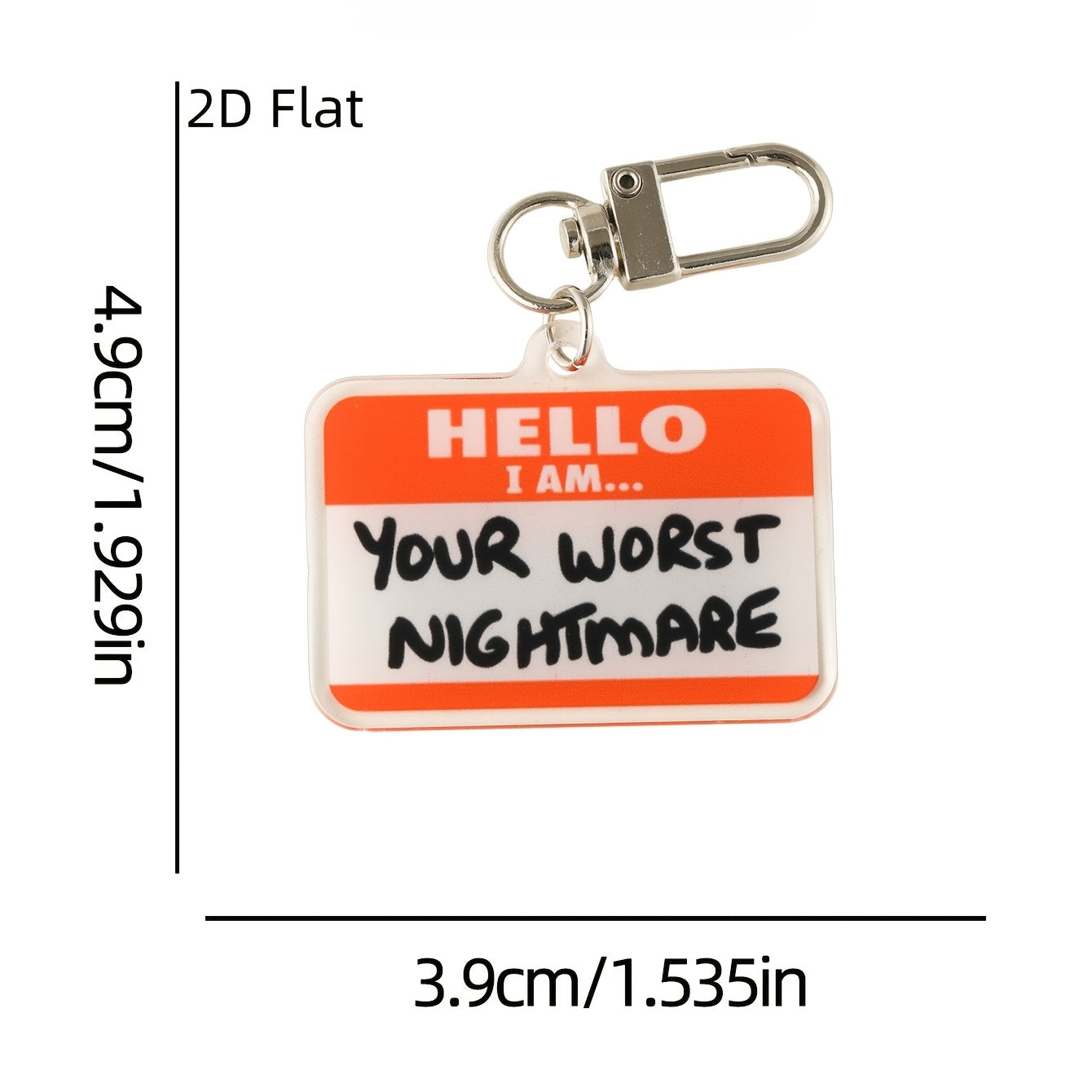 Worst Nightmare Acrylic Keychain Charm