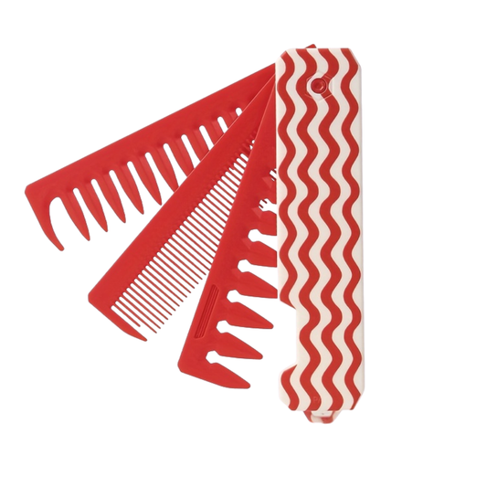Portable Folding Comb Brush Set